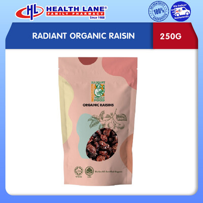 RADIANT ORGANIC RAISIN 250G